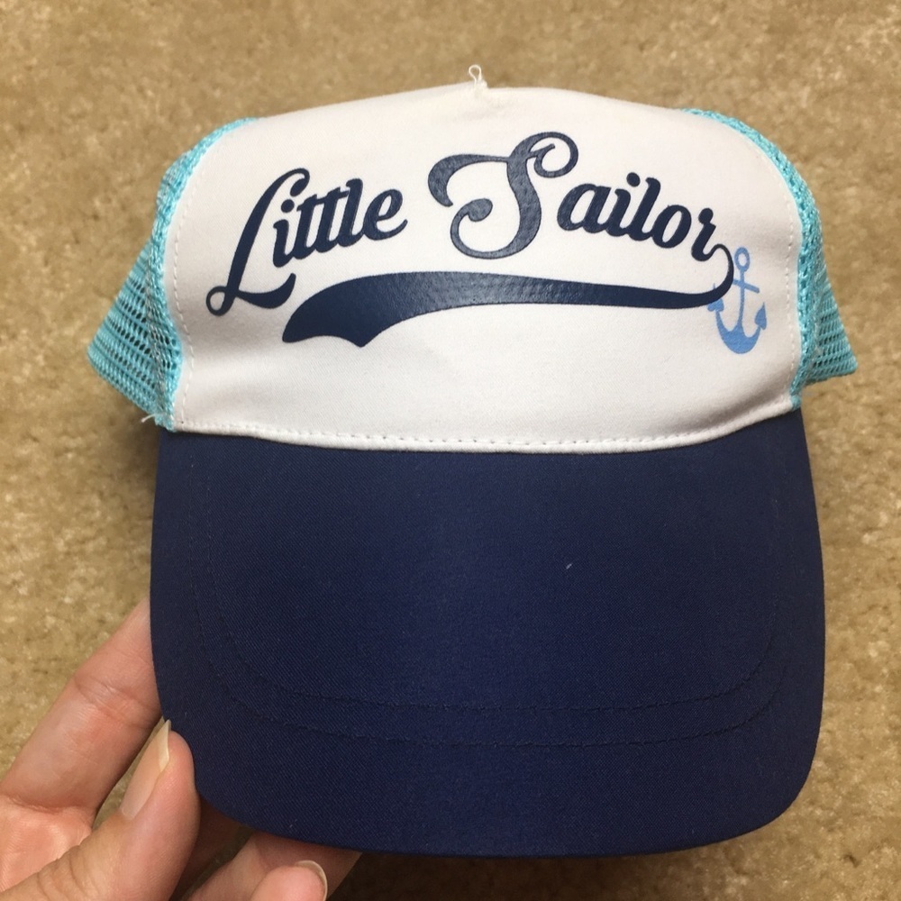 Little Sailor Baby Boy Trucker Hat 6-12 Months